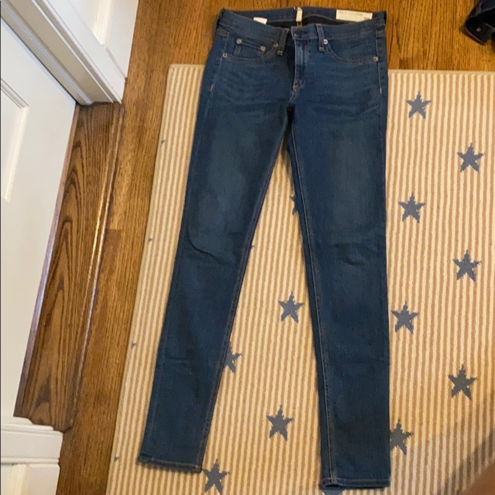 Rag and Bone blue skinny jeans